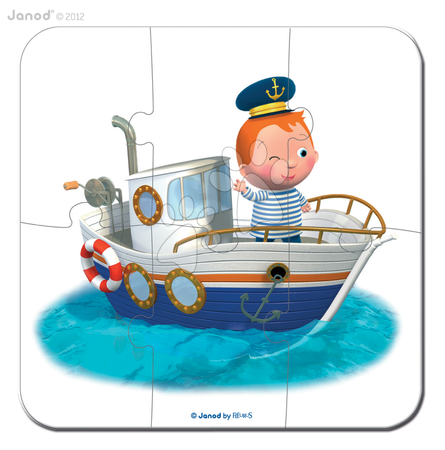 Dětské puzzle do 100 dílků - Puzzle Leova loď Janod - 3