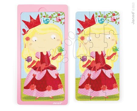 Puzzle pro nejmenší - Dřevěné puzzle pro nejmenší Princess Jessica Janod - 2