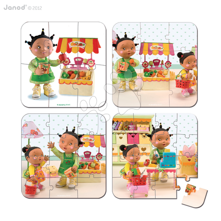 Dětské puzzle do 100 dílků - Puzzle Zoein obchod Janod - 1