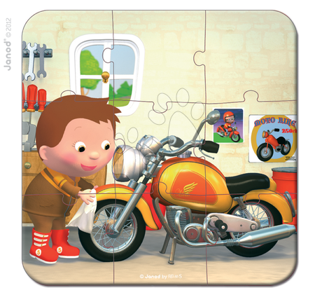 Dětské puzzle do 100 dílků - Puzzle Markova motorka Janod - 3