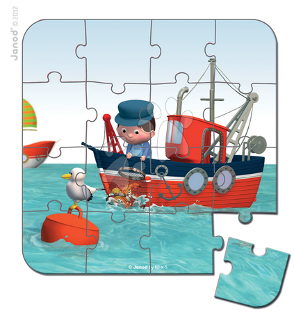 Dětské puzzle do 100 dílků - Puzzle Leova loď Janod - 6
