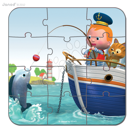 Dětské puzzle do 100 dílků - Puzzle Leova loď Janod - 5