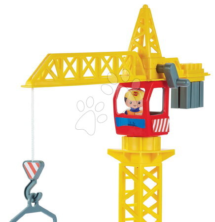 Kit de construção e blocos - Blocos de construção com guindaste e máquinas de trabalho Public Works Abrick Écoiffier_1