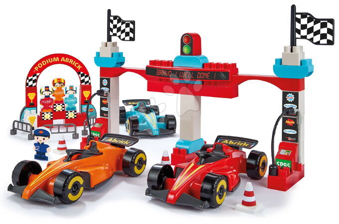 Kit de construção e blocos - Stavebnica Preteky Formula 1 Grand Prix Abrick Écoiffier