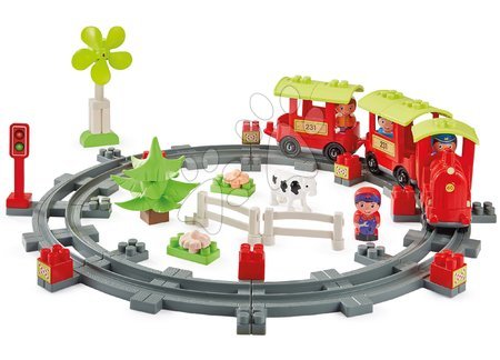 Écoiffier - Joc de construit trenuleț cu șine Country Train Abrick Écoiffier