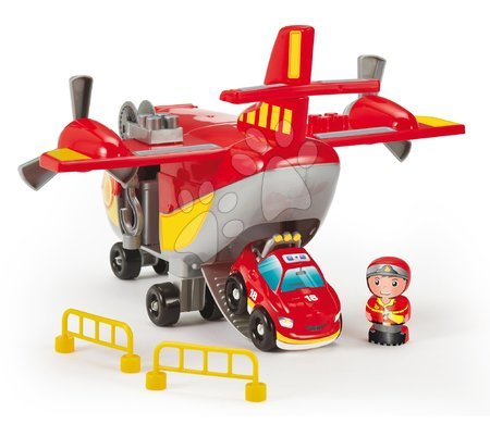 Gioco di costruzioni per bambini  Abrick - Costruzioni pompieri con aereo cargo Abrick Fireman Cargo Plane Écoiffier - 3