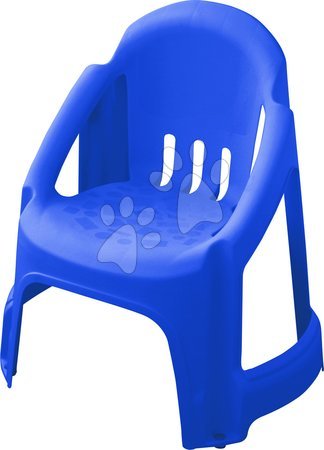 Stolička PalPlay s plnou opierkou modrá
