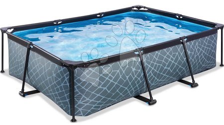 Obdélníkové bazény  - Bazén s filtrací Stone pool Exit Toys
