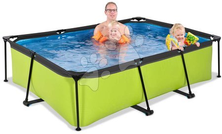 Obdélníkové bazény  - Bazén s filtrací Lime pool Exit Toys - 4