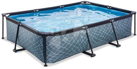 Obdélníkové bazény  - Bazén s filtrací Stone pool Exit Toys