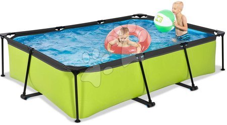 Obdélníkové bazény  - Bazén s filtrací Lime pool Exit Toys - 4