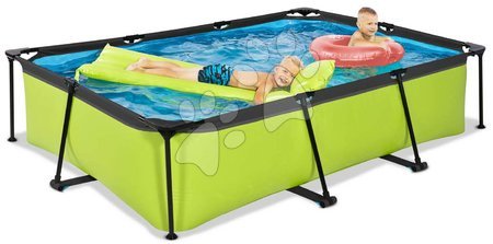Obdélníkové bazény  - Bazén s filtrací Lime pool Exit Toys - 5