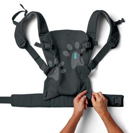Dětské nosiče - Nosič pro dítě Flip 4v1 Light & Airy Convertible Carrier Dark Grey Infantino - 3