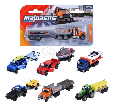 Mașinuțe - Mașinuță cu remorcă City Trailer Majorette  - 6