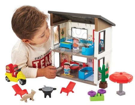 Juego de construcción y bloques - Juguete de construcción de casa familiar Abrick Écoiffier_1