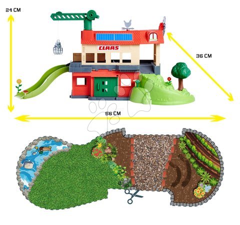 Ab 3 bis 6 Jahren - Garáž farma so stajňou 2 poschodová Farmyard Majorette_1