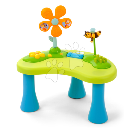 Hračky pre najmenších - Nafukovacie kreslo Cotoons Smoby s didaktickým stolom modré/ružové od 6 mes_1