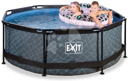 Kruhové bazény - Bazén s filtrací Stone pool Exit Toys - 1