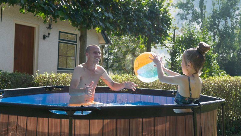 Kruhové bazény - Bazén s filtrací Wood pool Exit Toys - 5