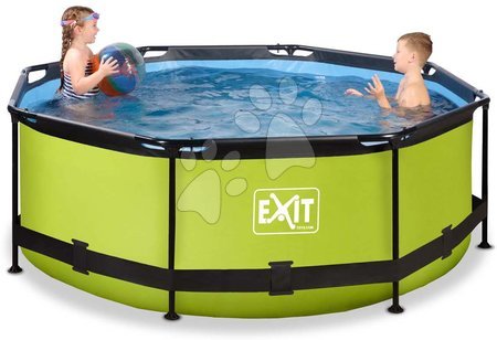 Bazény kruhové - Bazén s filtráciou Lime pool Exit Toys _1