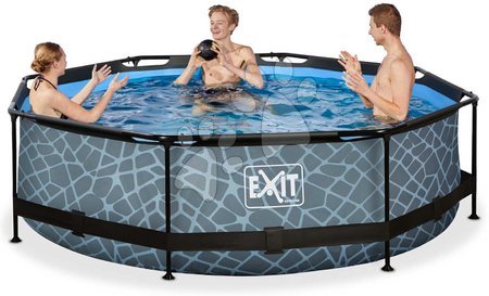 Kruhové bazény - Bazén s filtrací Stone pool Exit Toys - 2