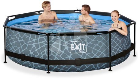 Kruhové bazény - Bazén s filtrací Stone pool Exit Toys - 3