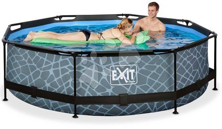 Kruhové bazény - Bazén s filtrací Stone pool Exit Toys - 4