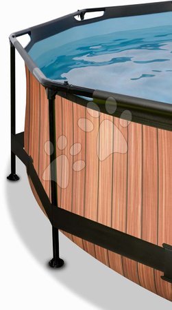 Kruhové bazény - Bazén s filtrací Wood pool Exit Toys - 4