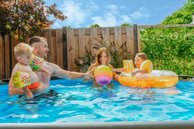 Kruhové bazény - Bazén s filtrací Wood pool Exit Toys - 8
