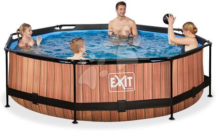 Kruhové bazény - Bazén s filtrací Wood pool Exit Toys - 1