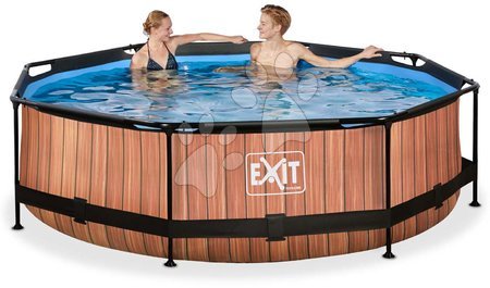 Kruhové bazény - Bazén s filtrací Wood pool Exit Toys - 2
