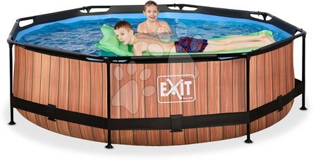 Kruhové bazény - Bazén s filtrací Wood pool Exit Toys - 3