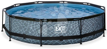 Bazény kruhové - Bazén s filtráciou Stone pool Exit Toys