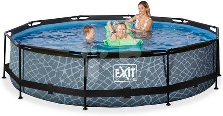 Kruhové bazény - Bazén s filtrací Stone pool Exit Toys - 5