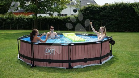 Bazény kruhové - Bazén s filtráciou Wood pool Exit Toys _1
