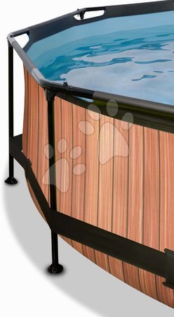 Kruhové bazény - Bazén s filtrací Wood pool Exit Toys - 3