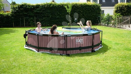 Kruhové bazény - Bazén s filtrací Wood pool Exit Toys - 6