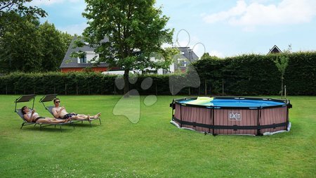 Kruhové bazény - Bazén s filtrací Wood pool Exit Toys - 7