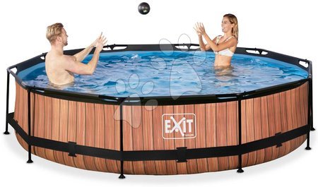 Kruhové bazény - Bazén s filtrací Wood pool Exit Toys - 2