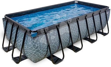 Obdélníkové bazény  - Bazén s filtrací Stone pool Exit Toys_1