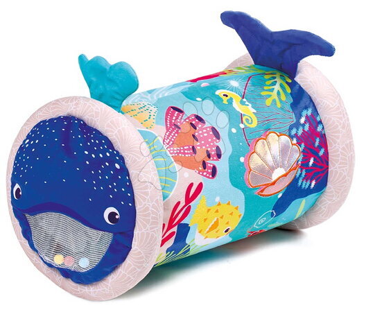 Ludi - Nafukljiv valj z aktivnostmi Veľryba Fabric Activities Roller Ludi