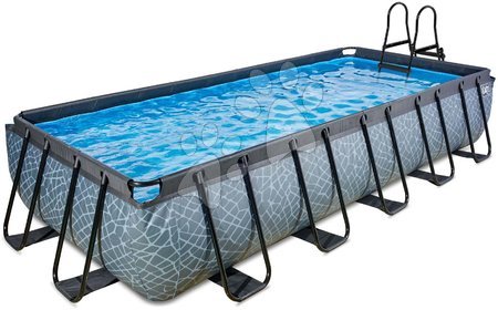 Obdélníkové bazény  - Bazén s pískovou filtrací Stone pool Exit Toys