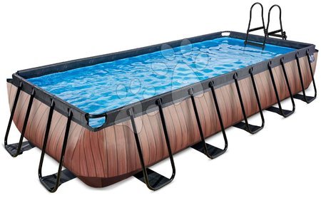 Hračky pro děti od 6 do 9 let - Bazén s pískovou filtrací Wood pool Exit Toys