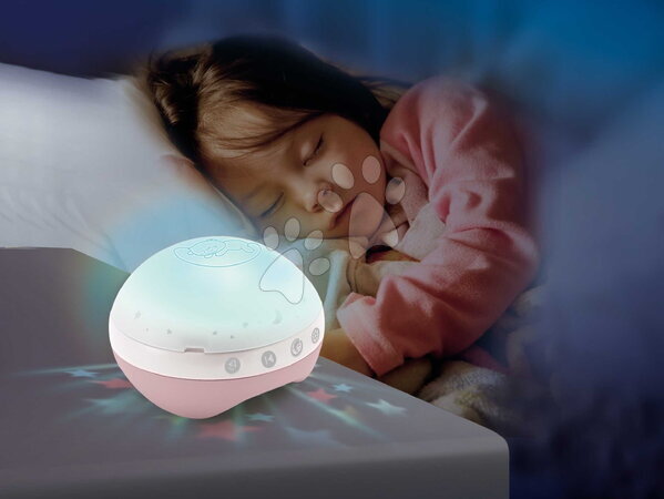 Vrtiljaki za posteljico - Glasbeni vrtiljak nad posteljico 3v1 Projector Musical Mobile Dusty Pink Infantino - 4