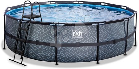 Bazény kruhové - Bazén s filtráciou Stone pool Exit Toys