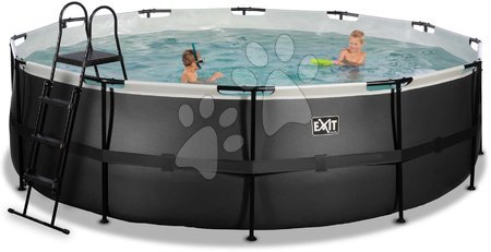  - Bazén s filtráciou Black Leather pool Exit Toys_1