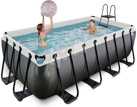 Igrače za otroke od 6. do 9. leta - Bazen s filtracijo Black Leather pool Exit Toys_1