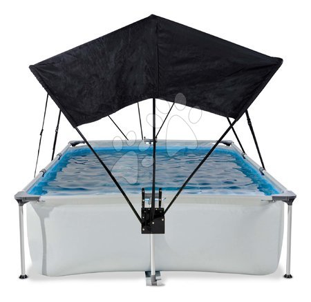 Rechteckbecken - Pool mit Überdachung und Soft Grey Pool Filter Exit Toys - 2
