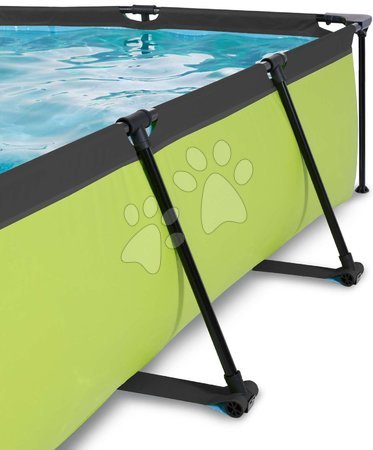 Obdélníkové bazény  - Bazén se stříškou krytem a filtrací Lime pool Exit Toys - 6