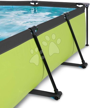 Obdélníkové bazény  - Bazén se stříškou krytem a filtrací Lime pool Exit Toys - 6